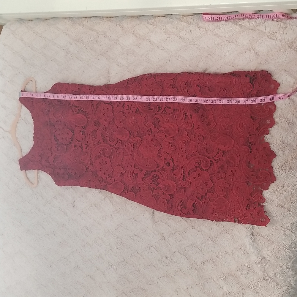 Izilady romantic floral lace midi dress NWOT